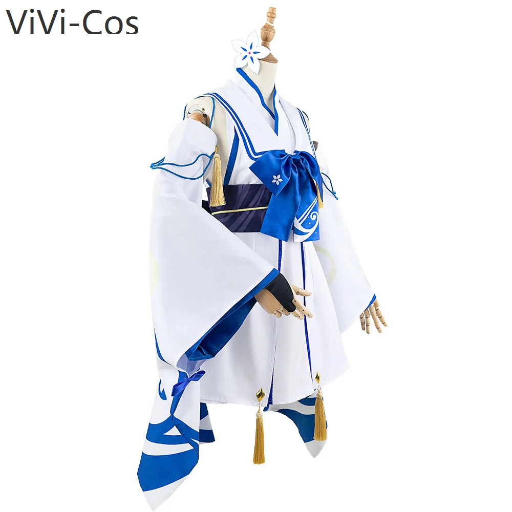 ViVi-Cos Blue Archive Waraku Chise Kimono Cosplay Costume Cos Game Anime Party Uniform Hallowen Play Role Clothes Clothing