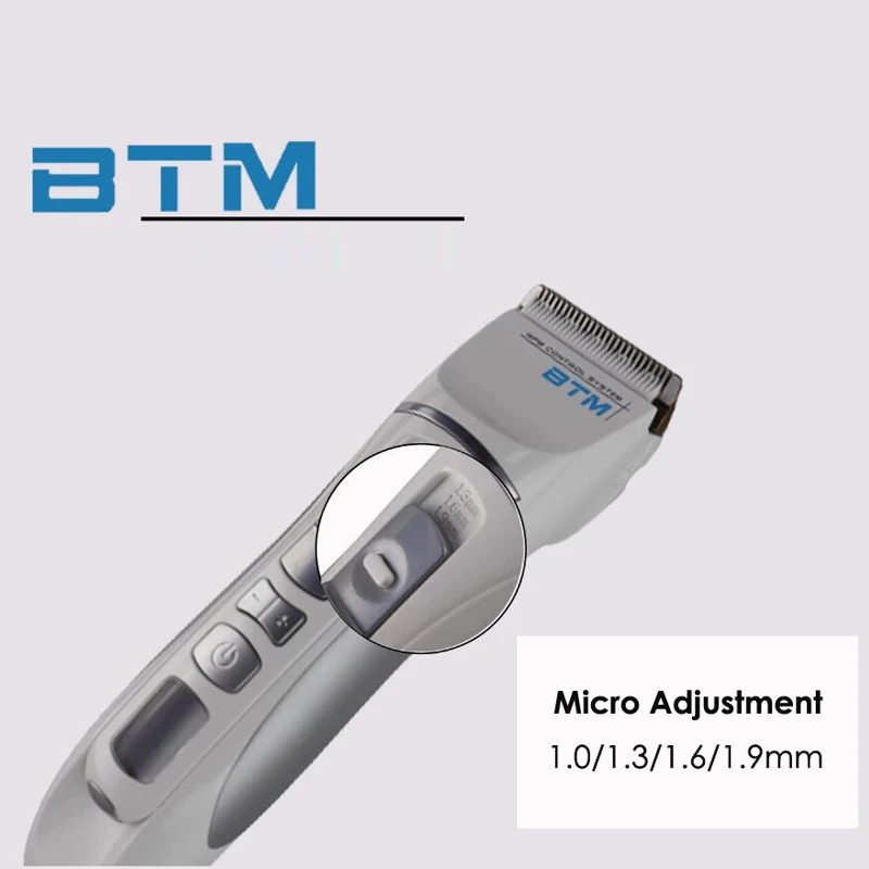 BTM P18 Professional Electric Hair Clipper Rechargeable Hair Trimmer Hair Cutting Machine To Haircut Beard Shaver 7000rpm