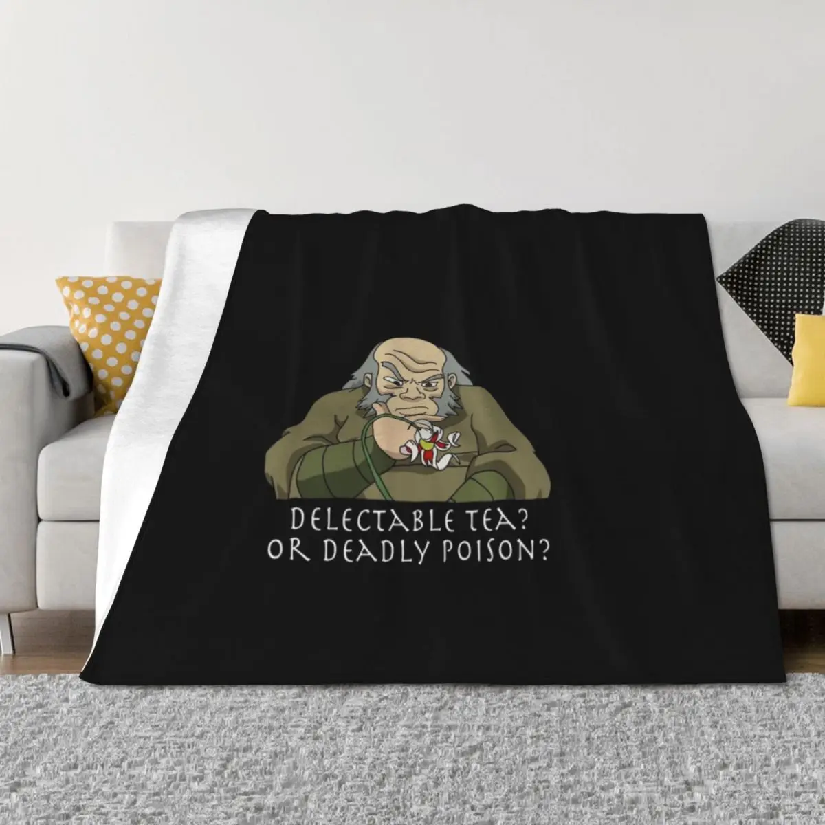 

Uncle Iroh - Avatar The Last Airbender Throw Blanket Multi-Purpose Cute Plaid christmas decoration Blankets For Baby Blankets