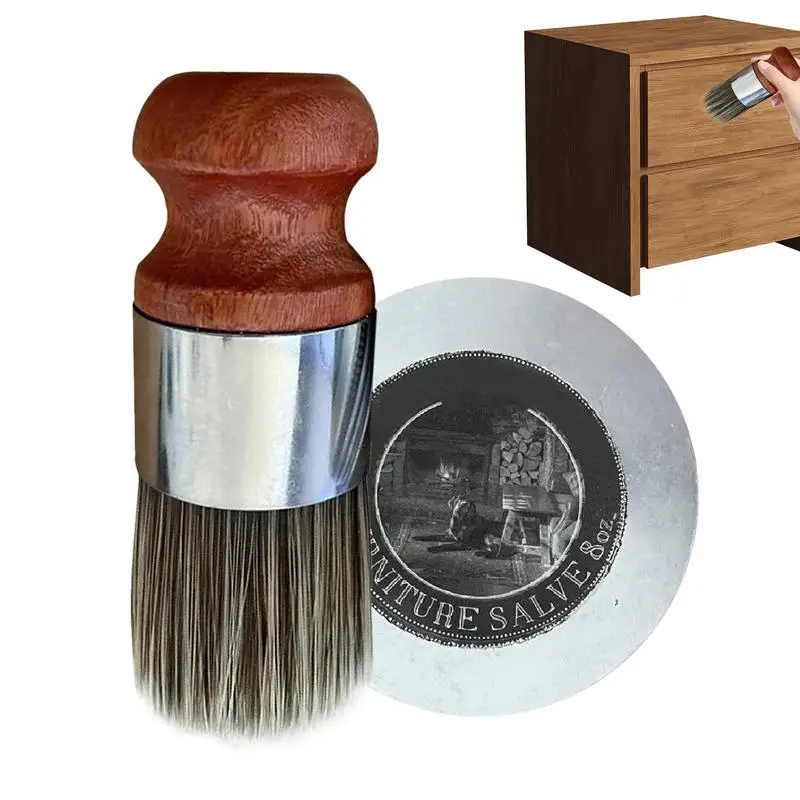 Leather Salve Furniture Revives Dried-Out Smooth Leather with Brush Leather Skin Refurbish Repair Tool Furniture leather repair