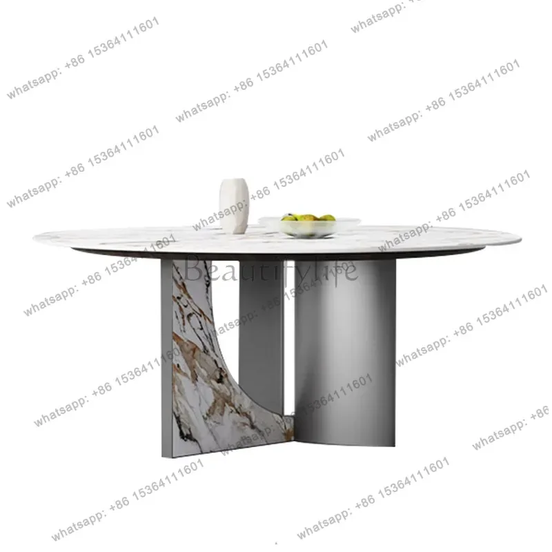 Factory Direct Luxury High-end Dining Tables Design Large Flat Dining Tables Durable Reliable Nice Home Furniture Tavoli Da Pran