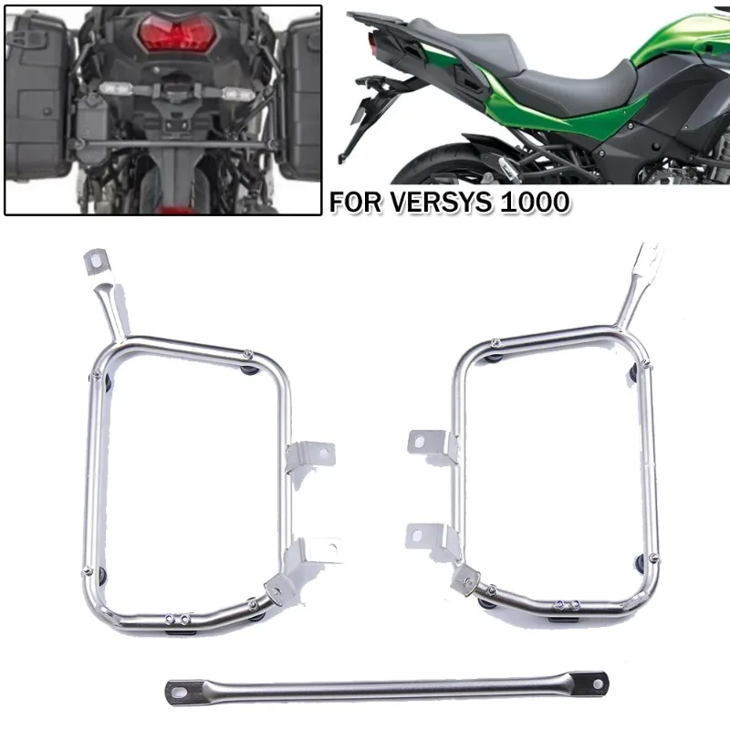 

For Kawasaki Versys 1000 2021 Motocrycle Pannier Saddlebag Side Box Rack Luggage Case Bracket Holder