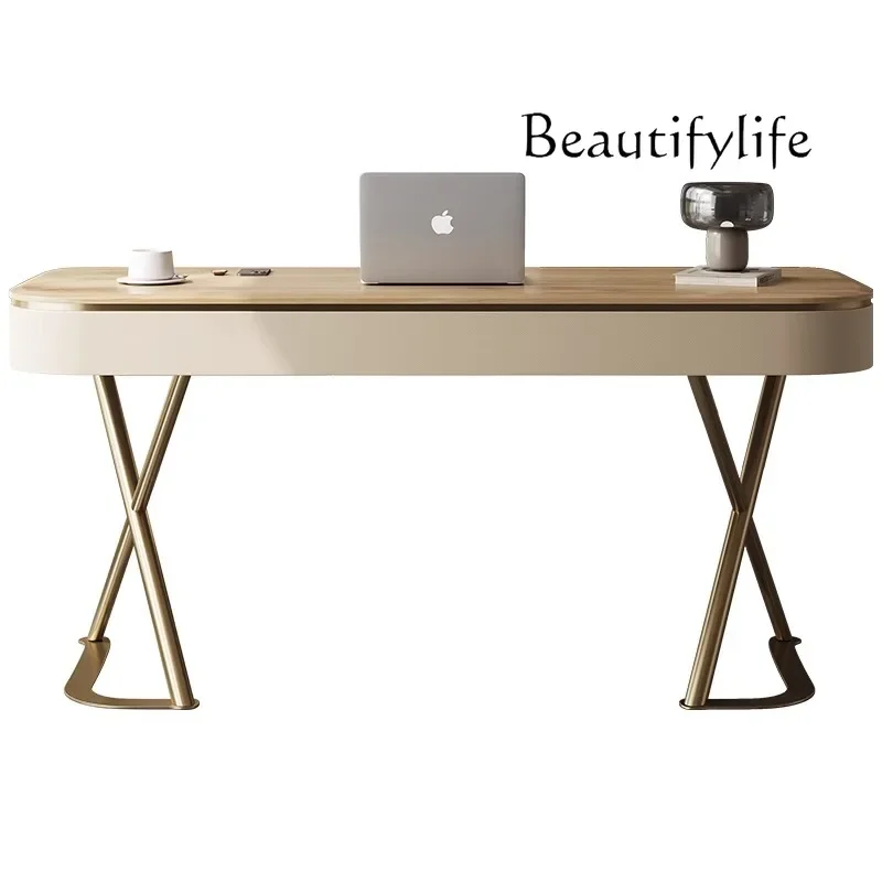 Solid wood desk Modern home writing desk New computer desk High-end boss table Consultation table