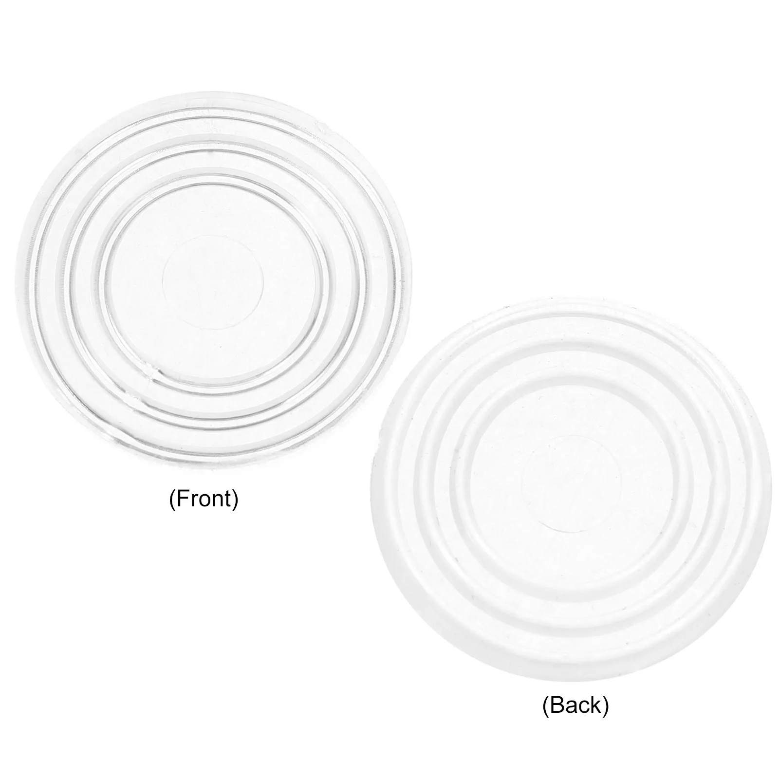 100Pcs Clear Furniture Bumpers Glass Table Pads Non Slip PP Round Cushion Protectors for Glass Tabletops Cabinets Drawers Frames
