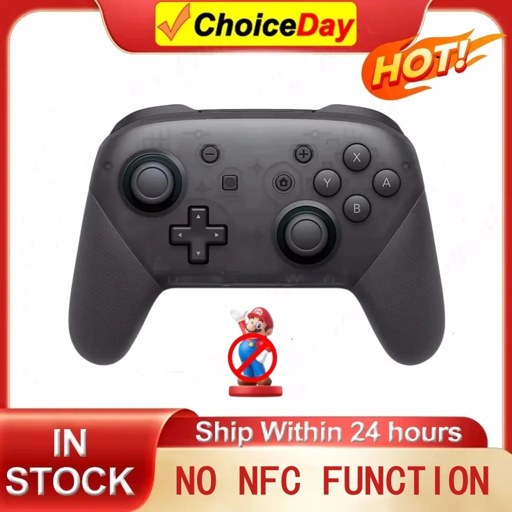 

Wireless Pro Controller Compatible with Switch/Switch Lite/Switch OLED Switch Remote Gamepad with Joystick Double Vibration NFC
