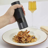 Electric Automatic Mill Pepper and Salt Grinder LED Light 5 Modes Peper Spice Grain Porcelain Grinding Core Mill Kitchen