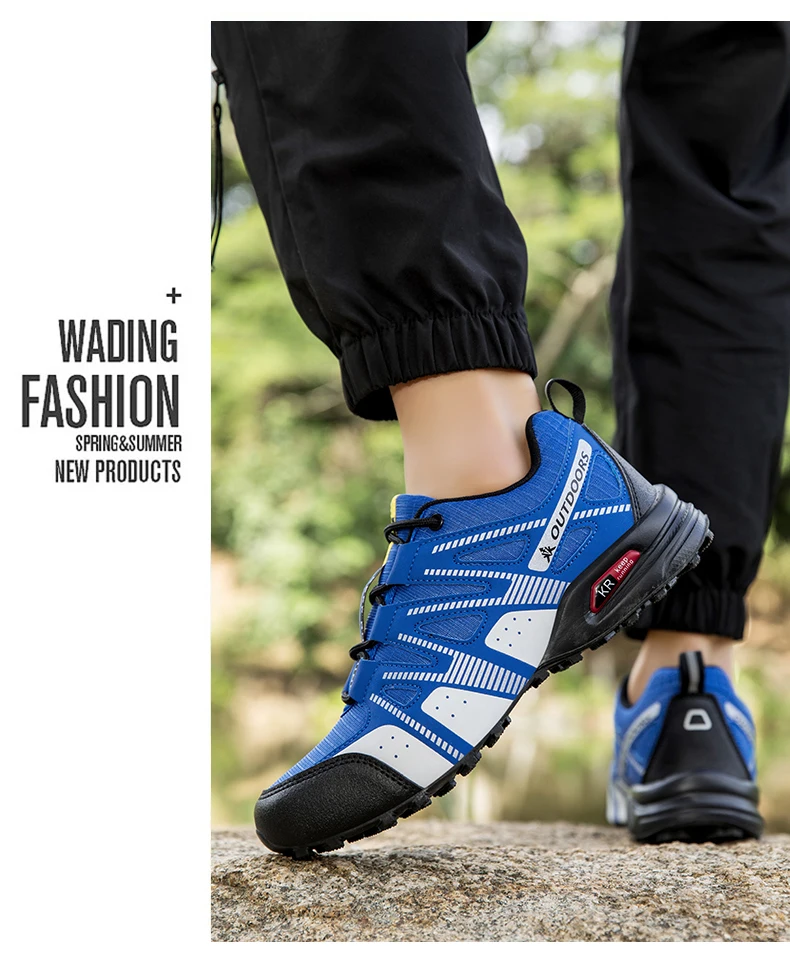 Atmungsaktive Mesh-Wanderschuhe für Herren, leicht, rutschfest, wasserdicht, verschleißfest, Outdoor-Trekking-Camping-Sneaker – Detail 32
