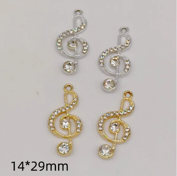 10 pcs  Pendant Accessories Musical Note Pendant DIY