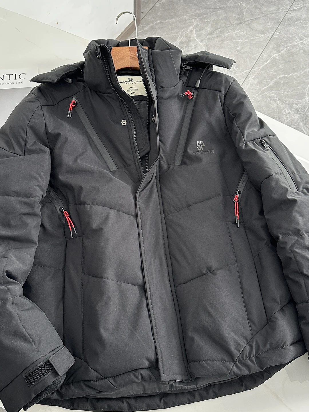 

Уличный мужской теплый хлопковый джет с защитой от капюшона, 3D пошив, несколько кетов, модный городской с длинным рукавом...