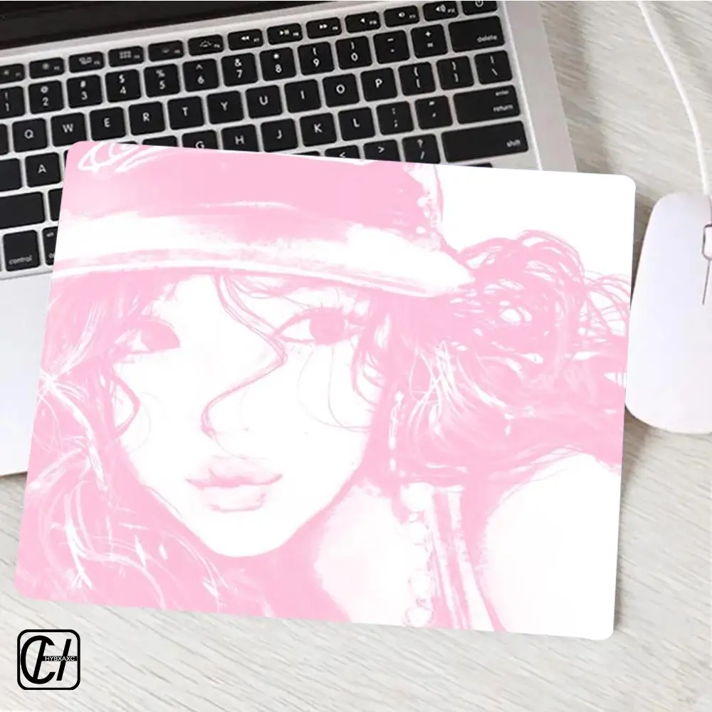 

Pink-toned Portrait HYB XXC Mouse Pad For Small Size Gaming Mouse Pad Gamer Company Keyboard Mouse Mats Carpet Computer Desk Mat