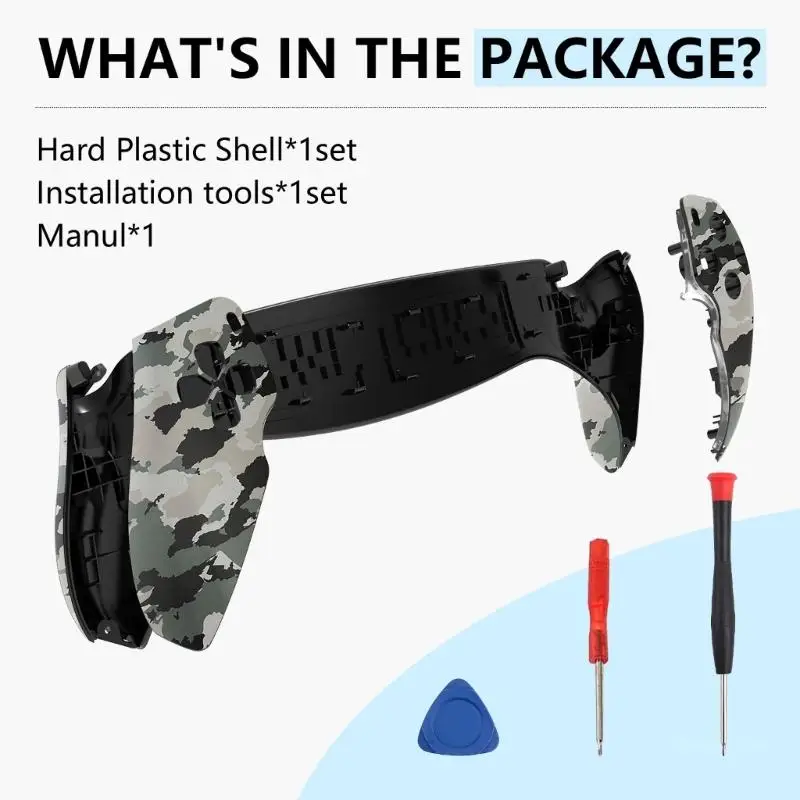 Gamepad habitação protetor capa para ps scratchproof caso console camuflagem pele à prova dwaterproof água caso protetor