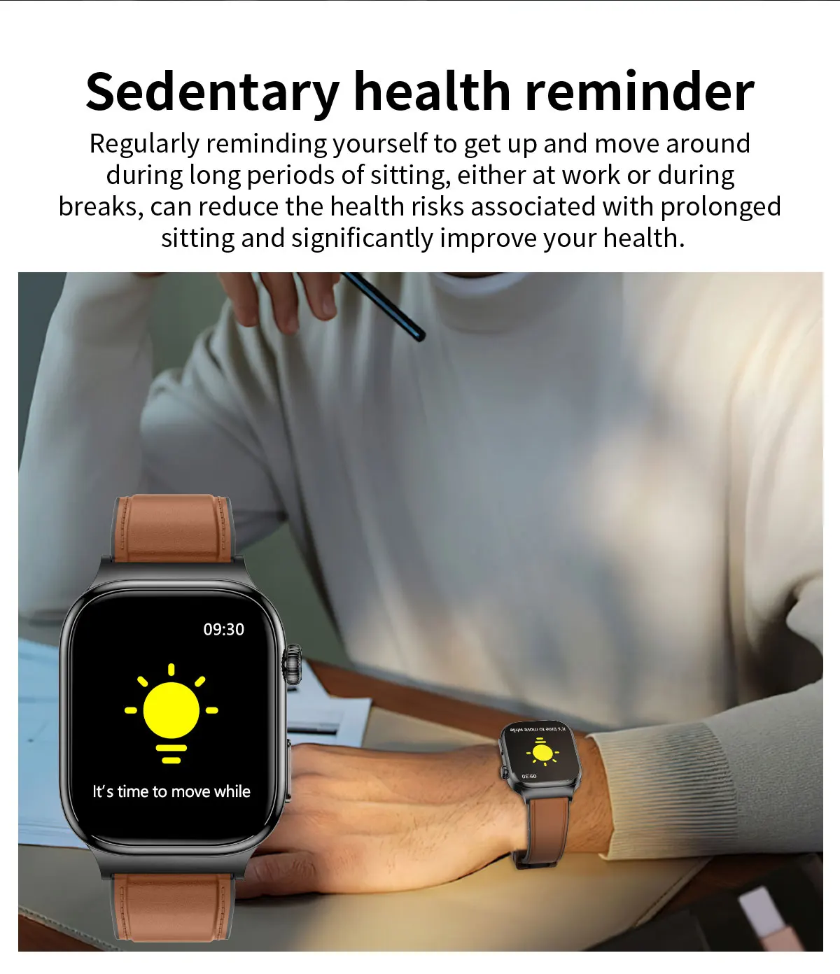 2026 Neue Krankenhausqualität Gesundheits-Smartwatch Körperfett EKG Blutsauerstoff Blutdruck Gesundheits-AMOLED-Bildschirm HD-Anruf Sport-Smartwatches für Herren – Detail 23