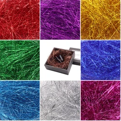 1mm DIY Paper Raffia Shredded Confetti Crinkle Paper Gold Silver Colored Silk Cosmetic Packaging Wedding Party Gift Box Filler