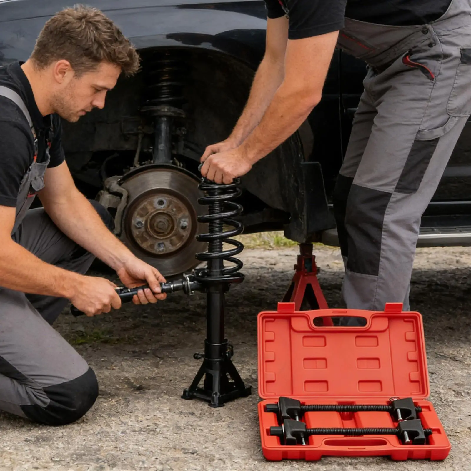 

Инструмент для пружинного компрессора, 2 шт., сверхмощные универсальные автомобильные аксессуары, инструмент для пружинного компрессора для ремонта автомобилей, грузовиков, квадроциклов