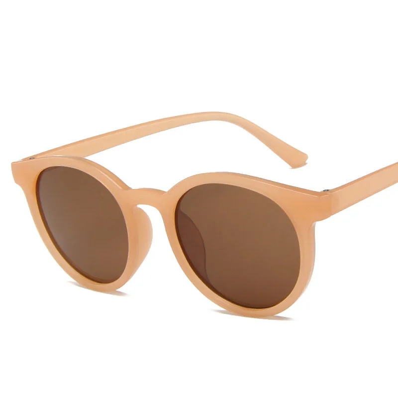 Korean Fashion Style Women's Sun glasses Round Shape Anti-glare Sunglasess Women Outdoor Travelling Men Women Sunglass