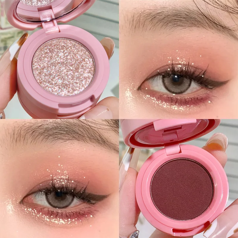 ベル이Deep Fog Fuyuan Sandwich complet à quatre couches L'ombre à paupières pratique explode la silhouette mate nacrée couleur terre