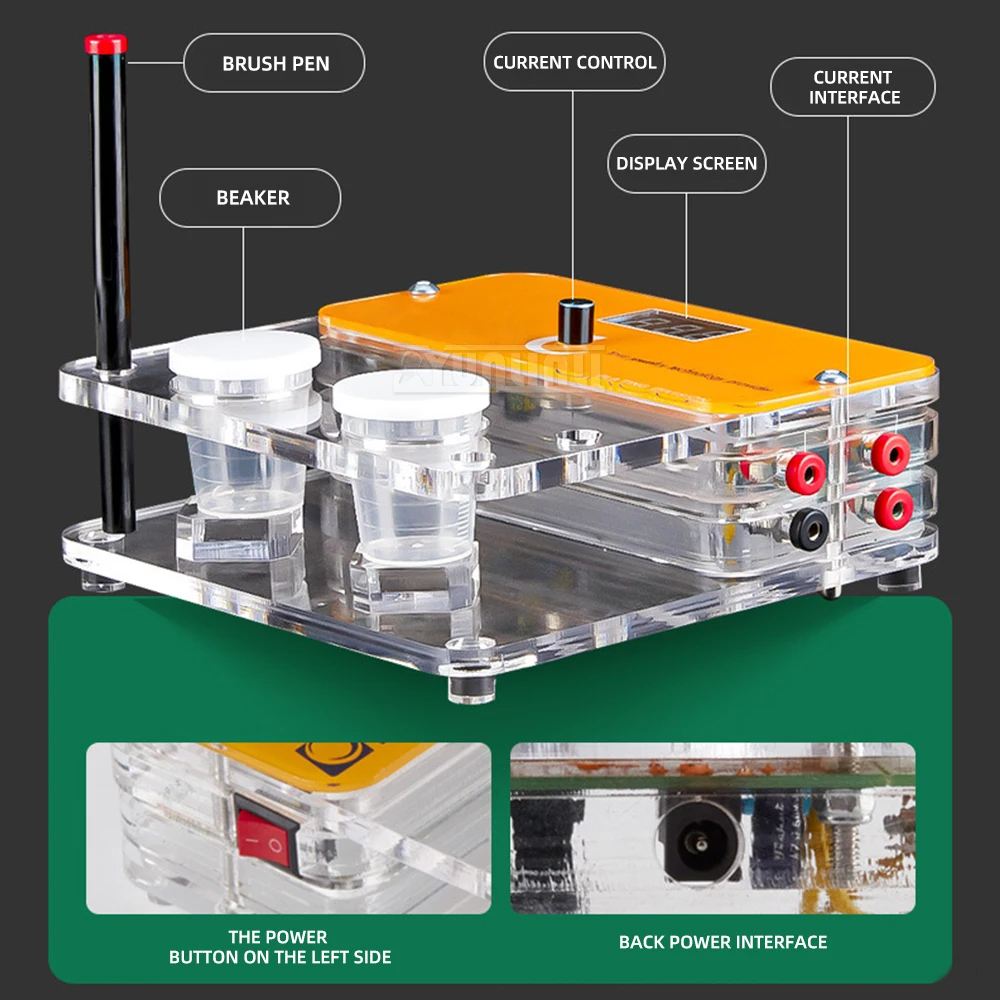 Small Jewelry Gold Plating Equipment, Pen-Type Electroplating Machine, Gold and Silver Bubble Plating Solution