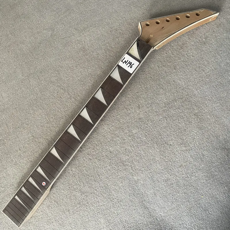 LN196 Unfinished No Logo Jackson Electric Guitar Neck 24 Frets Maple Rosewood Right Hand No Frets No Paints DIY Part