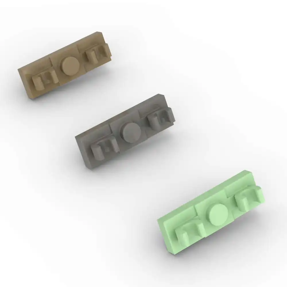 MOC 10PCS Modified 79987 1x3 Building Blocks With 2 Open O Clips Brick Particle Puzzle Educational Toys Adult Birthday Gifts