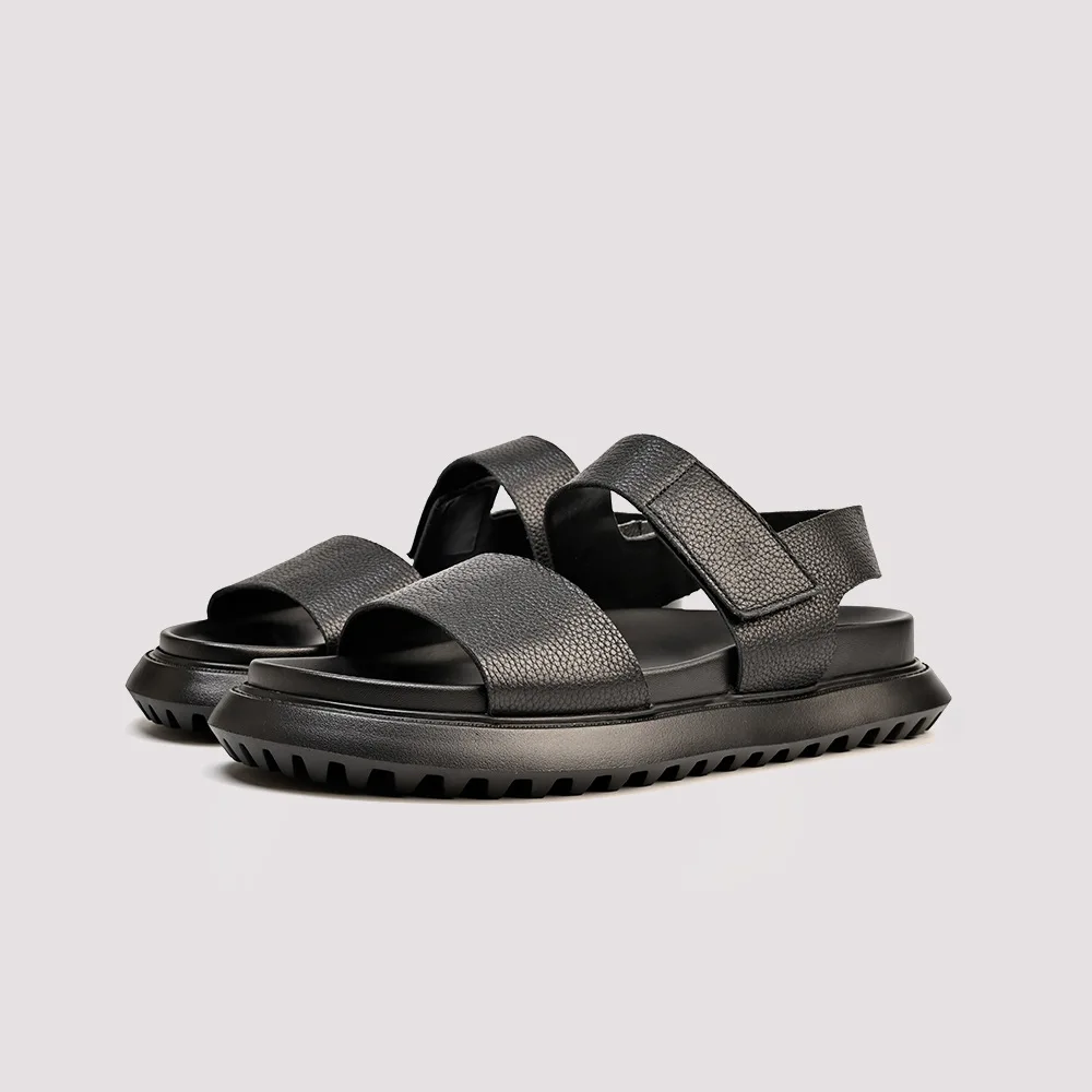 

Man Shoes Men's Sandal Slippers Designer Shoes High Quality Genuine Leather Spring Summer Leather Sandals for Men British Retro