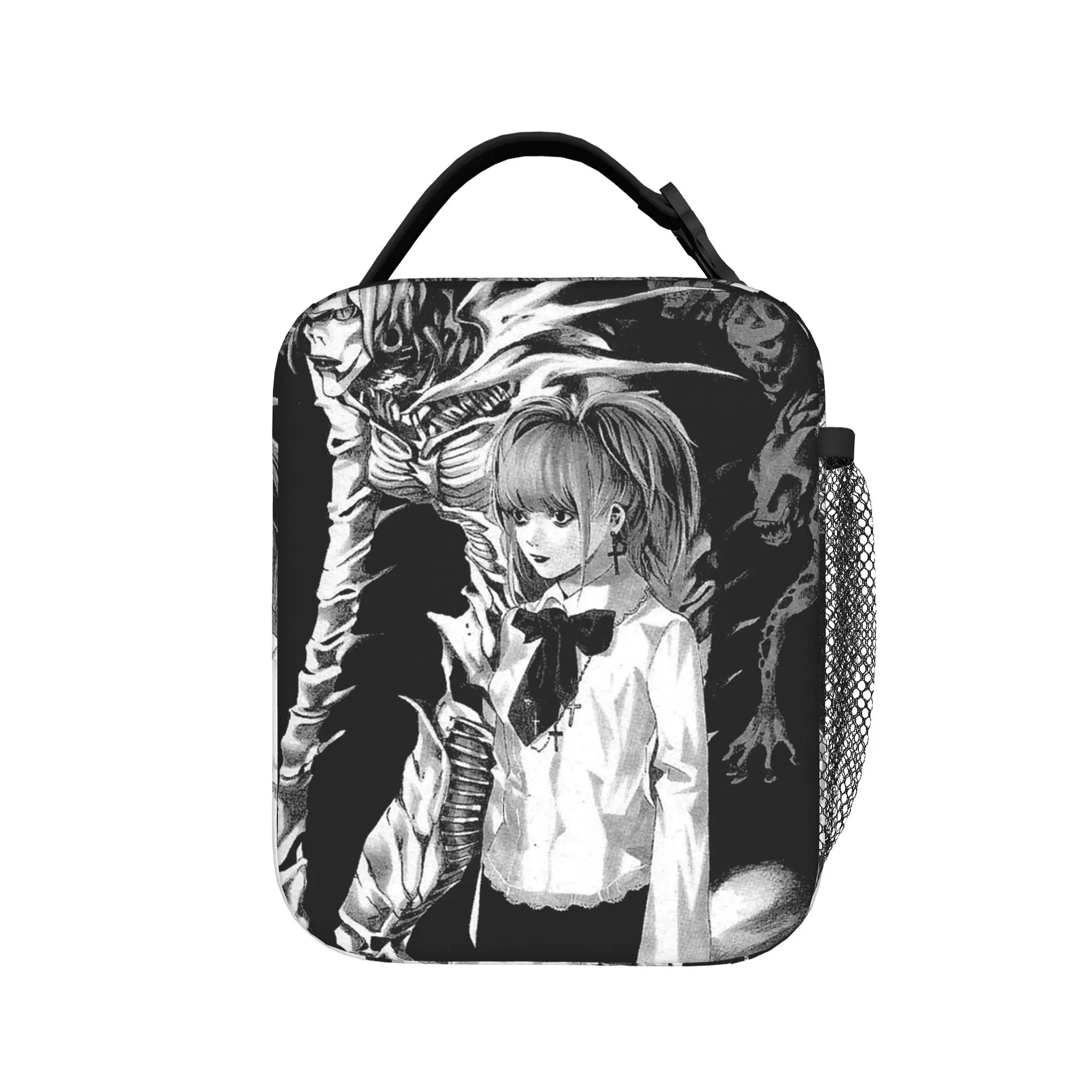 Death Note Misa Manga Insulated Lunch Bag Large Anime Lunch Container Thermal Bag Tote Lunch Box Work  Travel Bento Pouch