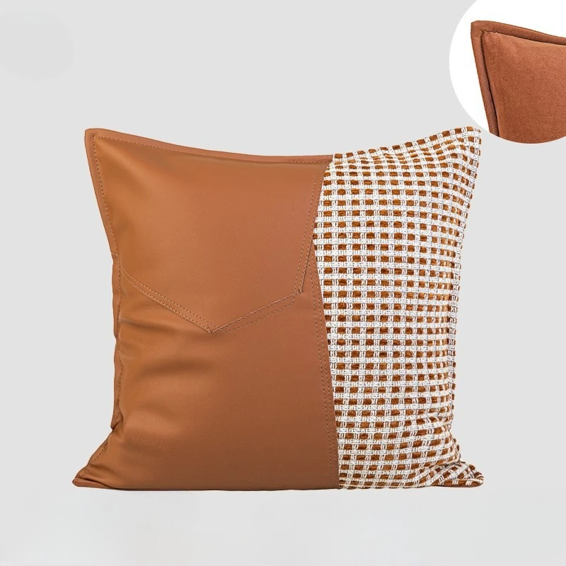 30X50/45X45CM French Orange Throw Pillow Cover Light Luxury Stamping Waist Cushion Cover Decor Home Decorative Pillowcase