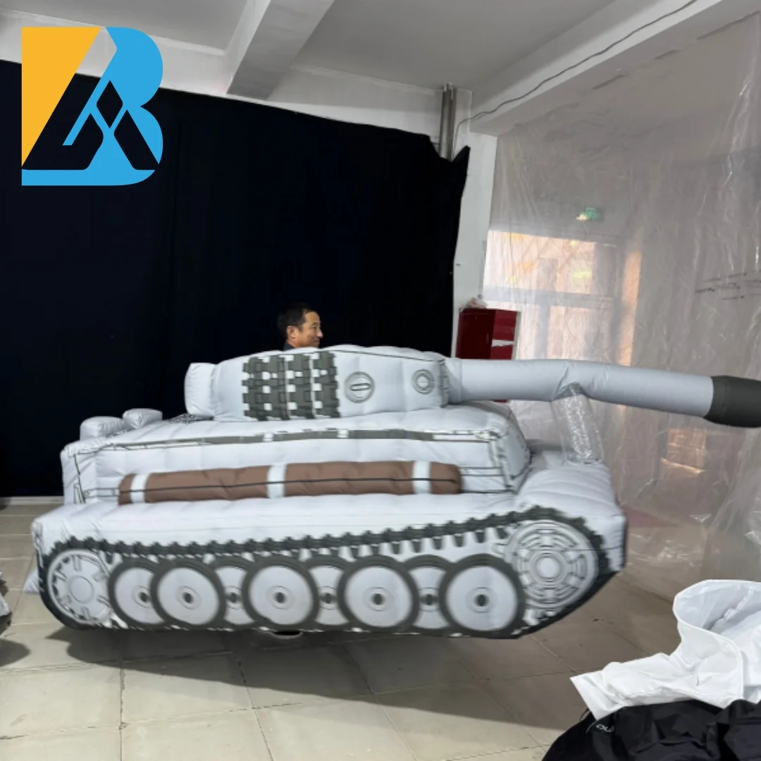 Customized Military Themed Party Giant Inflatable Tank Walking Costume for Event Parade Toys