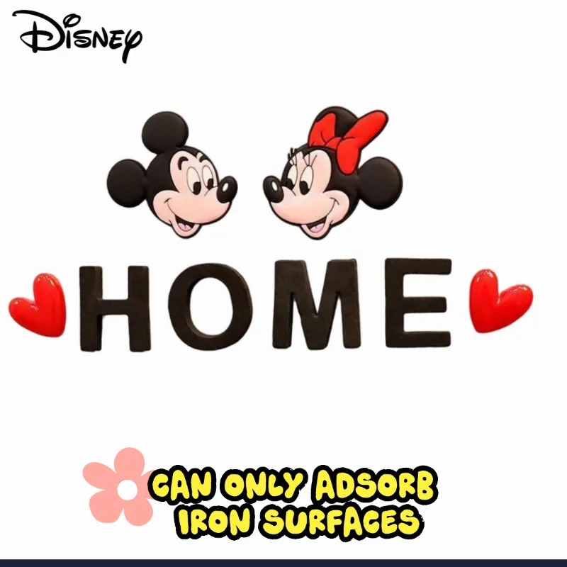 

Mickey and Minnie letters HOME Love magnets Popular creative refrigerator stickers Furniture decoration DIY magnets