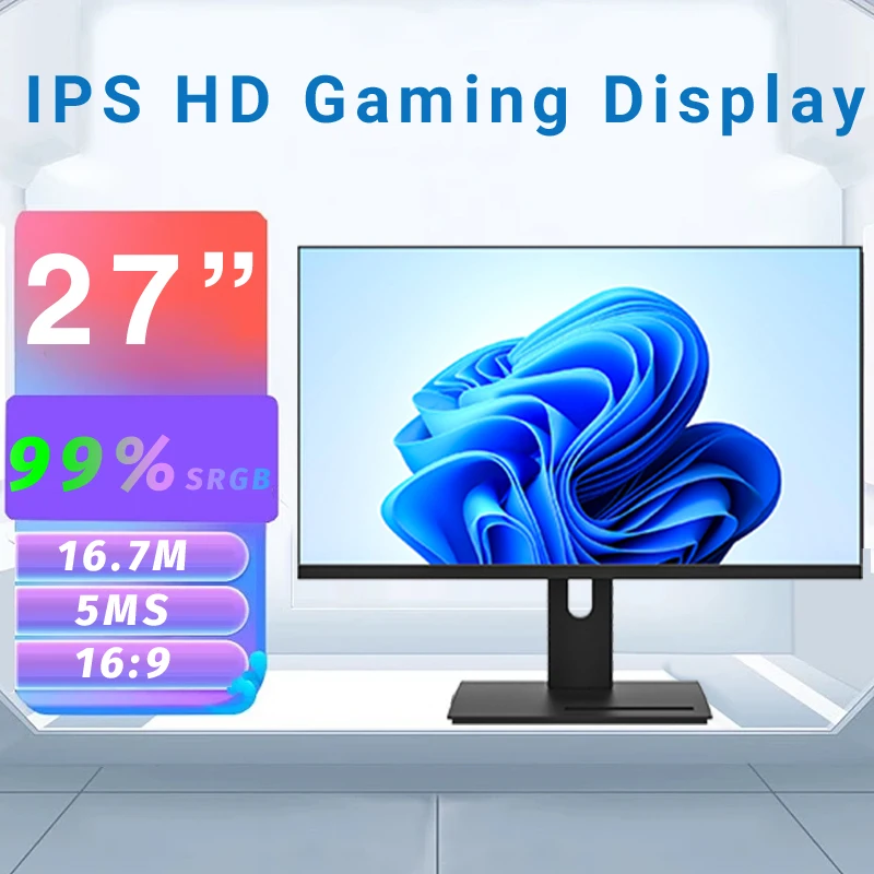 Brand New 27 Inch Gaming Monitor 2560*1440 165hz Frameless Monitor Support Lifting and Rotation