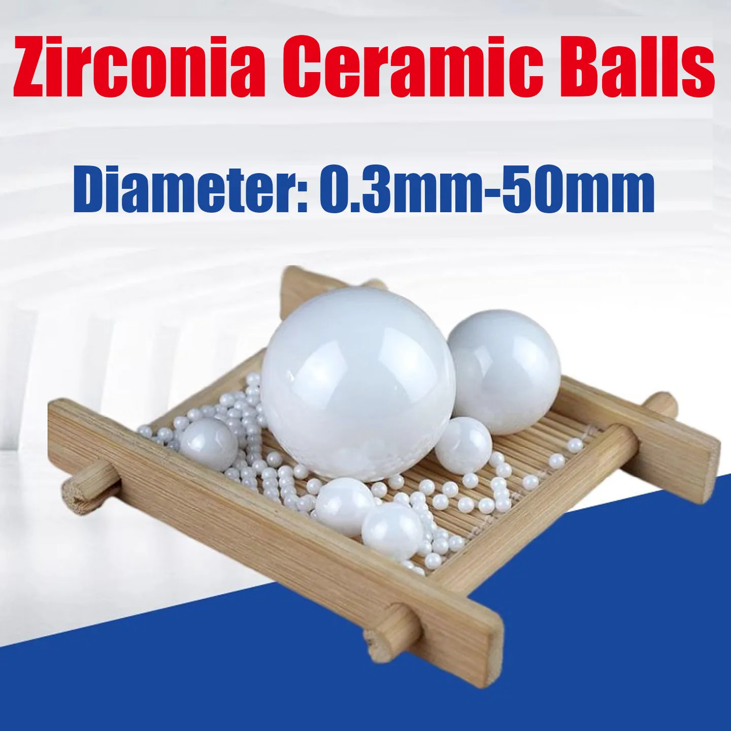 

ZrO2 Zirconia Ceramic Balls 1-50mm,G10 High Temperature 800°C/Hardness HV1300 Precision Balls for Bearings/Valves/Aerospace