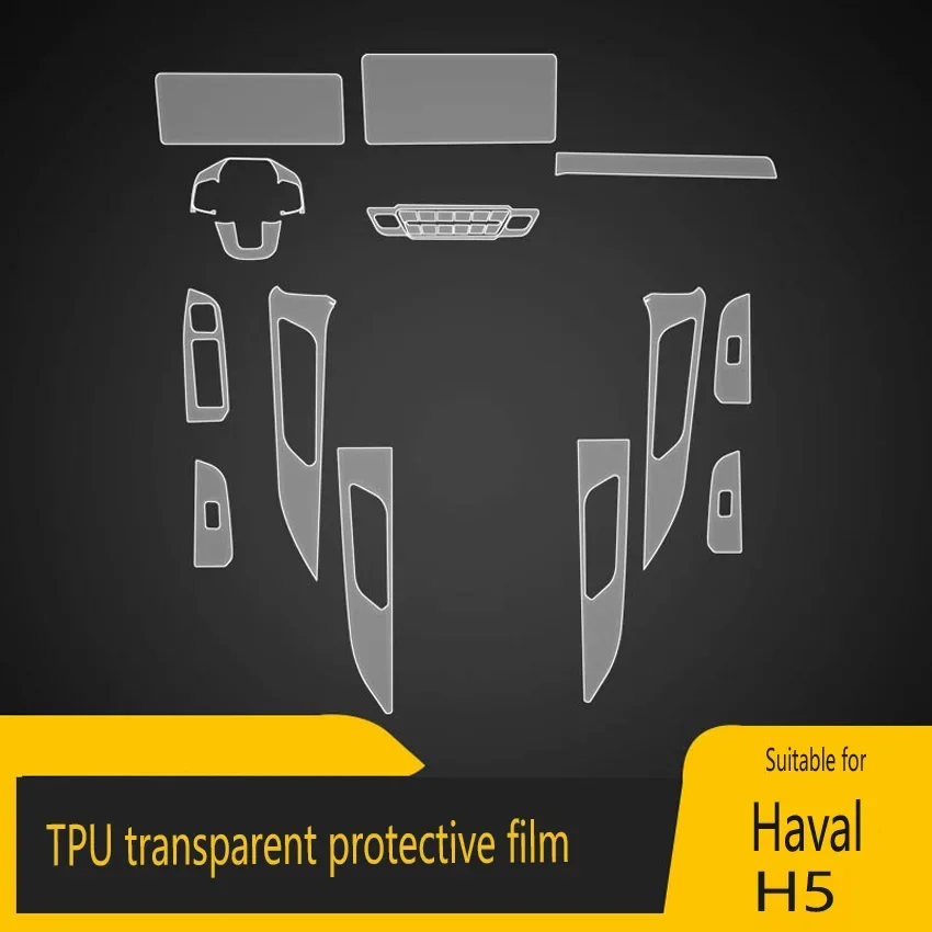 Für haval h5 tpu transparente Folie Auto Innen schutz Aufkleber Center Control Navigator Tür verkleidung Autozubehör