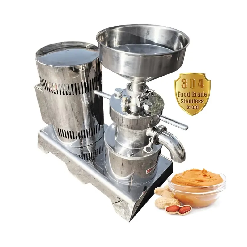 

【Best-selling】Factory Sesame Peanut Cocoa Nut Almond Milk Wet Colloid Mill Stainless Steel Peanut Butter Colloid Mill Grinding