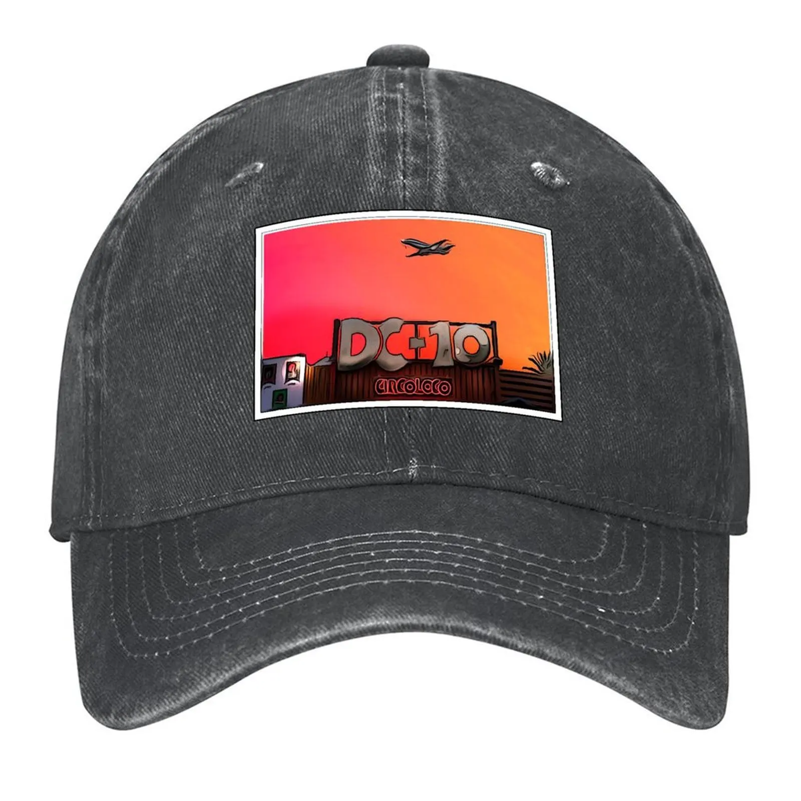 

DC-10 IBIZA PLANE SUNSET POSTER - 2022 EIVISSA Baseball Cap Rugby party Hat Horse Hat Girl Men's