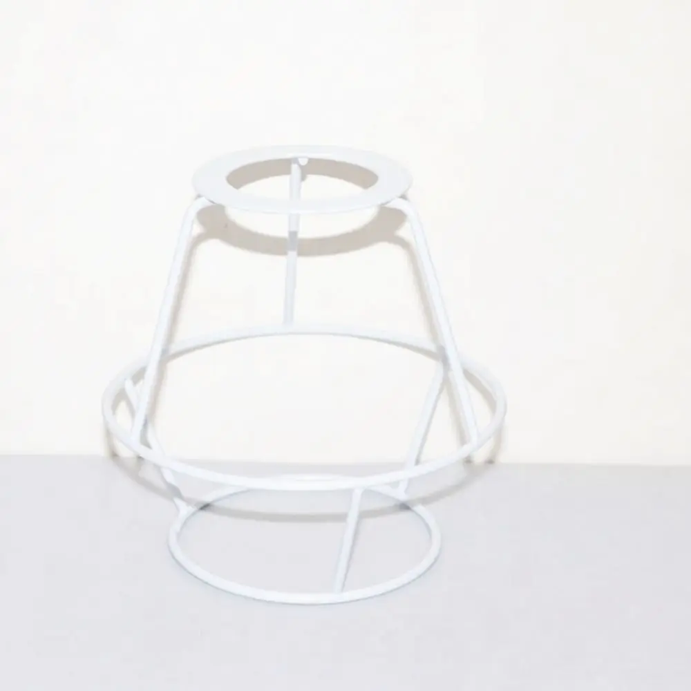 Iron Lamp Shade Frame Holder For DIY Projects Standard E27 Socket Solid Support For Table Pendant Lighting Fixture Making