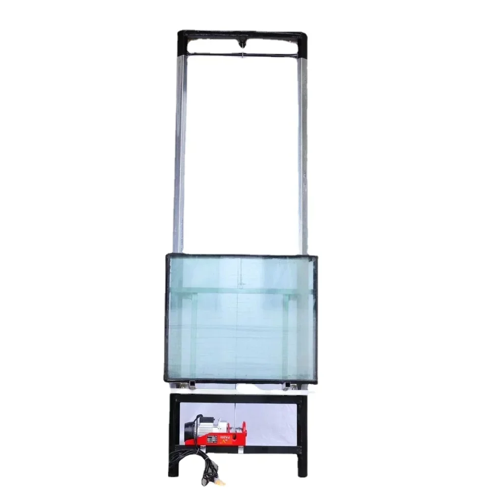 Glass door and window installation hoist thickened and foldable new lifting type mobile fast