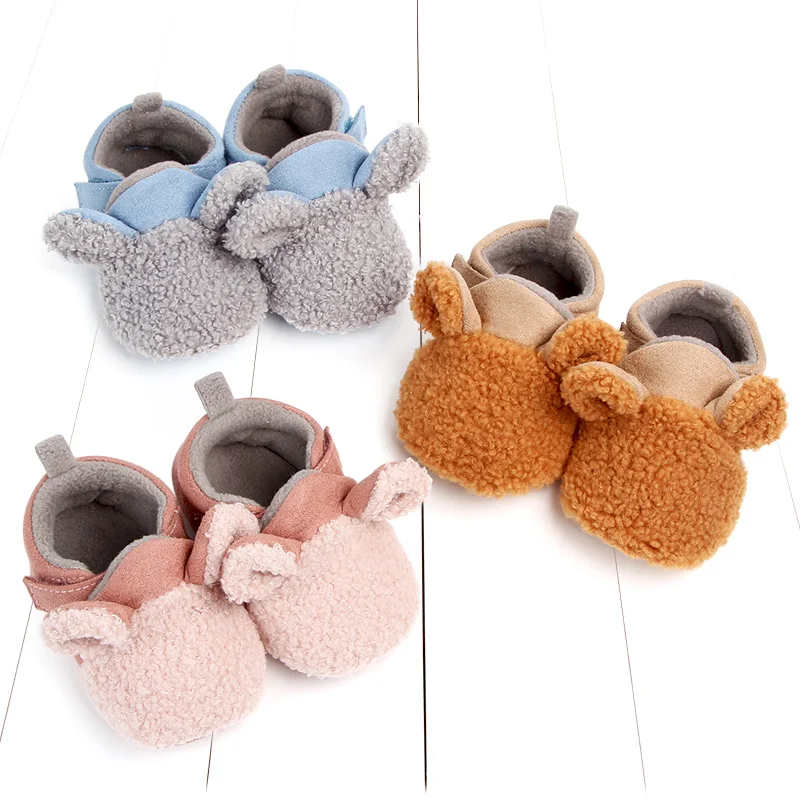 

Baby Winter Shoes Cute Animal Ear Soft Cotton Warm and Comfortable for 0-18 Months Boys and Girls 2024 New Fashion D2028 D2097