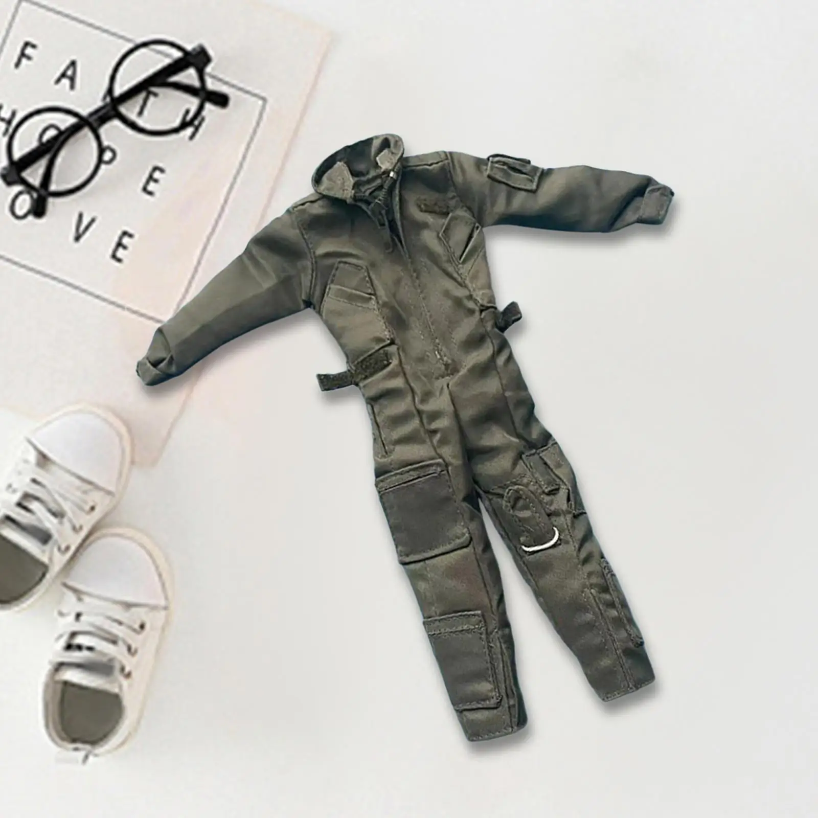 

1/6 Scale Men Figure Jumpsuit Costume for 12 inch Female Action Figures Accs