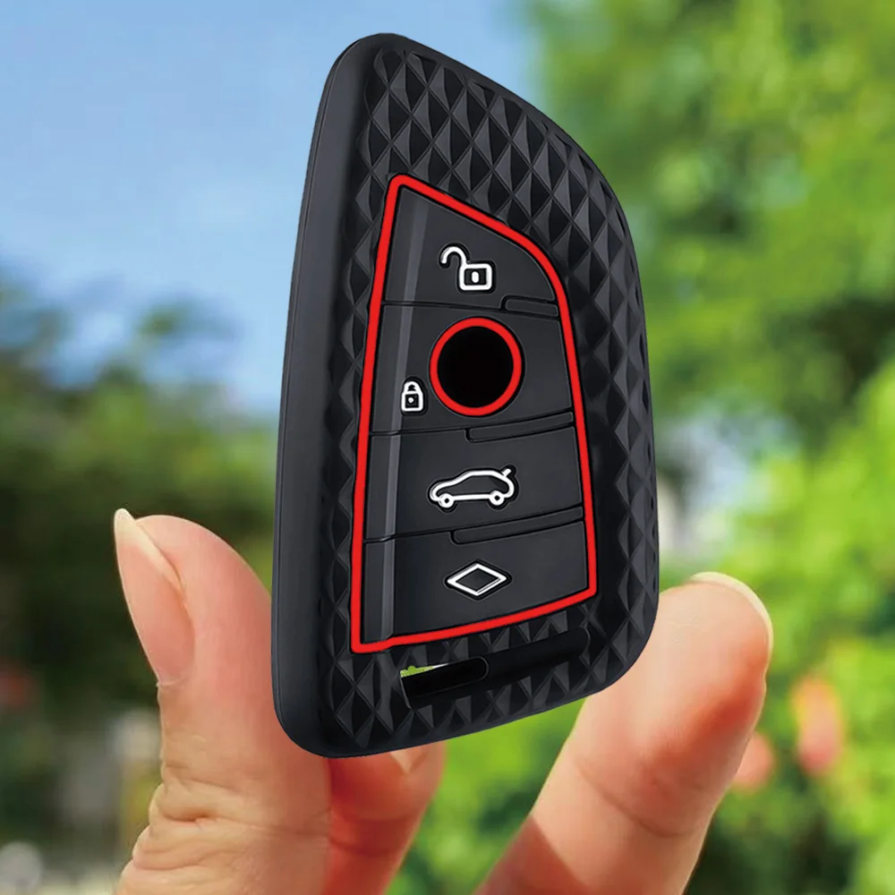 Silicone Car Key Case Cover Shell Fob for BMW F30 F31 F32 F34 F20 F21 F07 F10 1 3 5 7 Series X1 X3 G01 X4 G02 X5 F15 F16 M3 M4