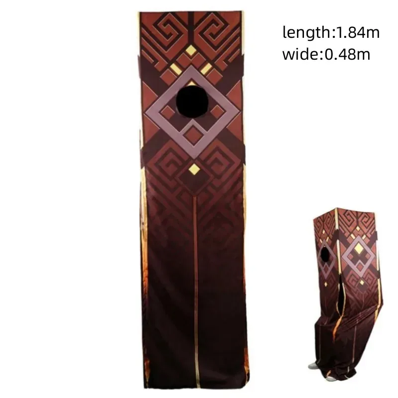 

NewAnime Game Genshin Impact Zhongli Rock Pillar God-Level Morax Cosplay Costume Spoof Doll Clothing Outfit Props Hallowen S ED5