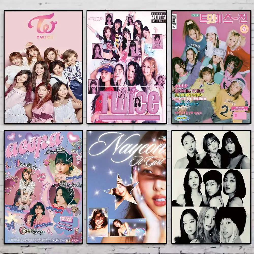 Kpop T-Twice плакат галерея принты самоклеящиеся домашний декор украшения настенные наклейки наклейка для гостиной