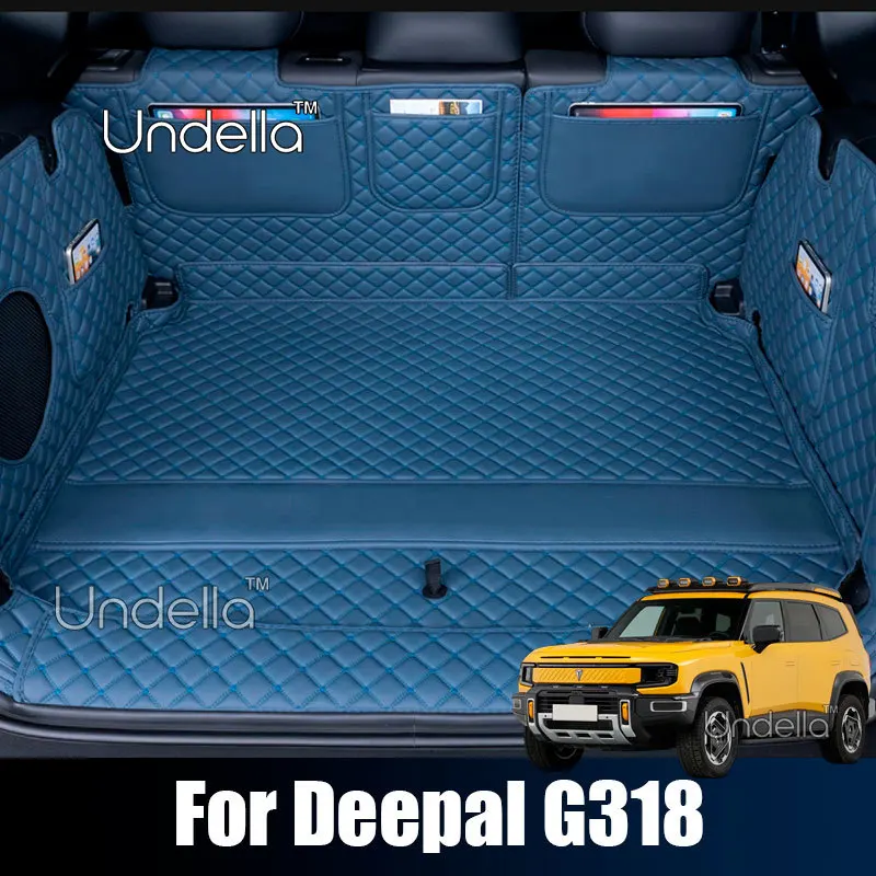 Для Deepal G318 2026 2025 Коврик в багажник автомобиля из кожи, водонепроницаемый, с полным покрытием, защитный вкладыш для багажника, аксессуары.