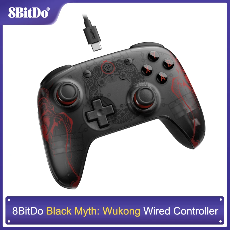 

8BitDo Ultimate 2C Black Myth Wukong Wired Gaming Controller for PC, Windows 10, 11, Raspberry Pi, Android