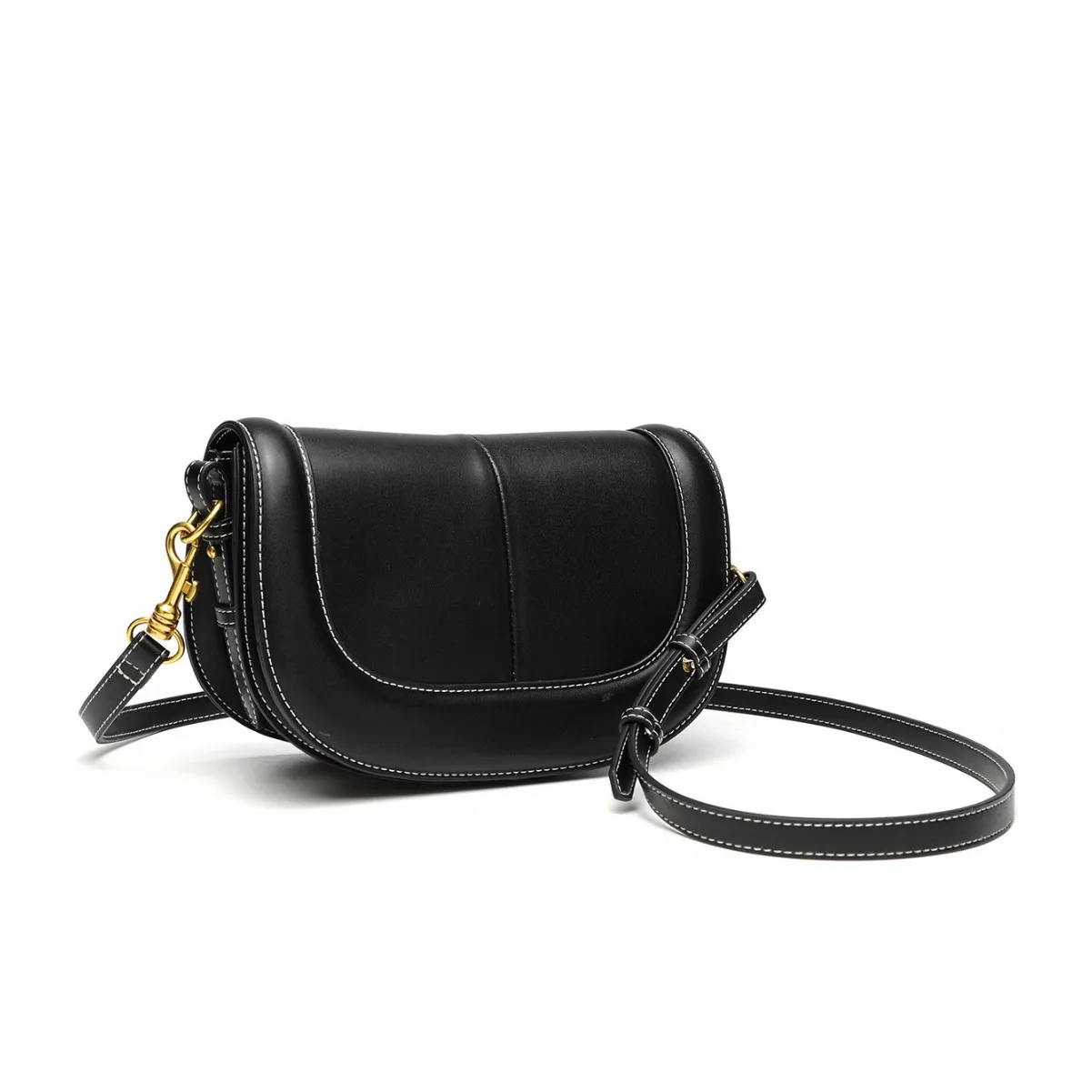 حقيبة سرج مبطنة أنيقة 2025، حقيبة كروس نسائية مع إغلاق مغناطيسي، محفظة كتف عصرية جديدة، إكسسوار أنيق