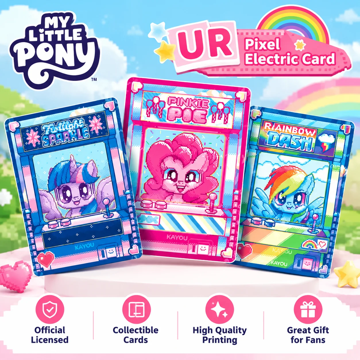 Official Genuine Kayou My Little Pony‌ Peripheral Game Card A Whole Box Of Rainbow 4th Round Game Collection Card Best Gifts