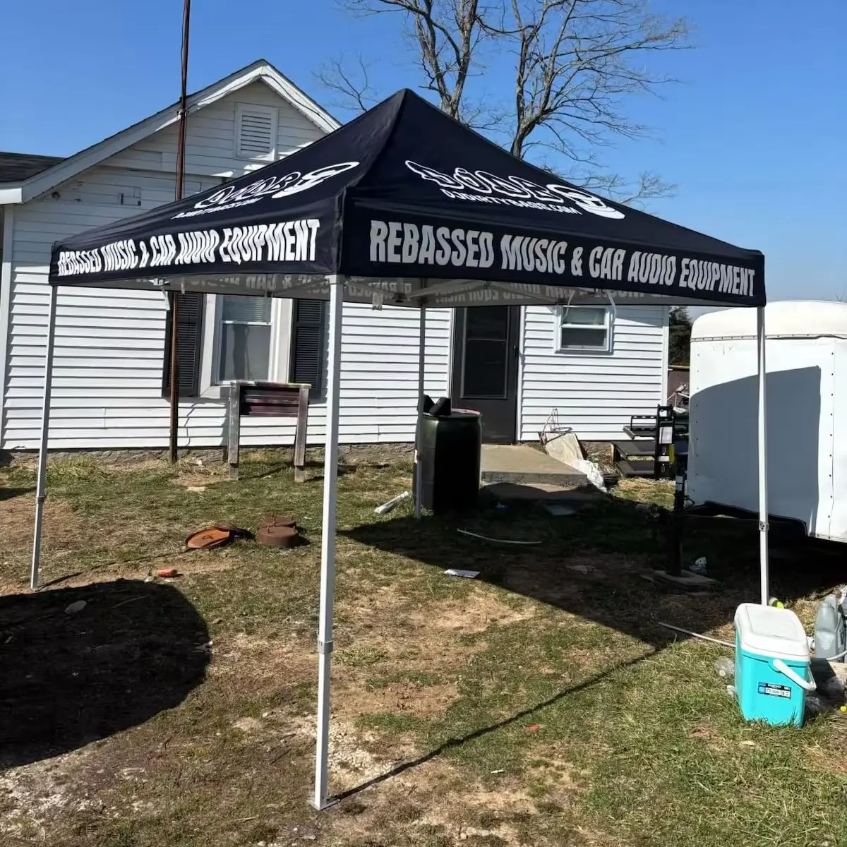 Custom Pop‑up Gazebo Tent Canopy 10x10 with Logo Personalized Tradesho Trade Show Advertising Party Folding No Frame