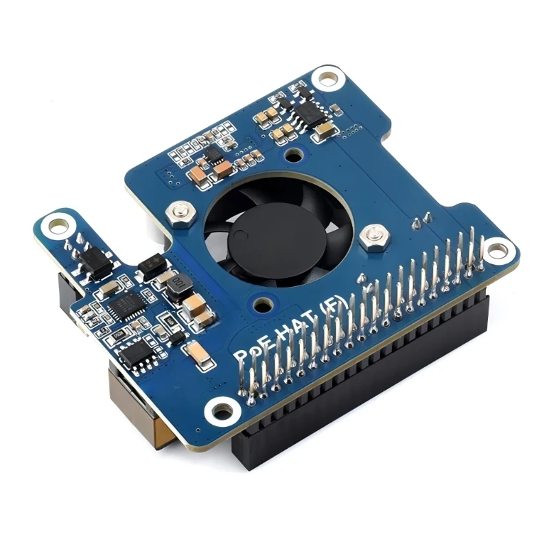 

Power Over Ethernet (PoE) Expansion Board Suitable for RPi 5,Support 802.3af/At H7EC