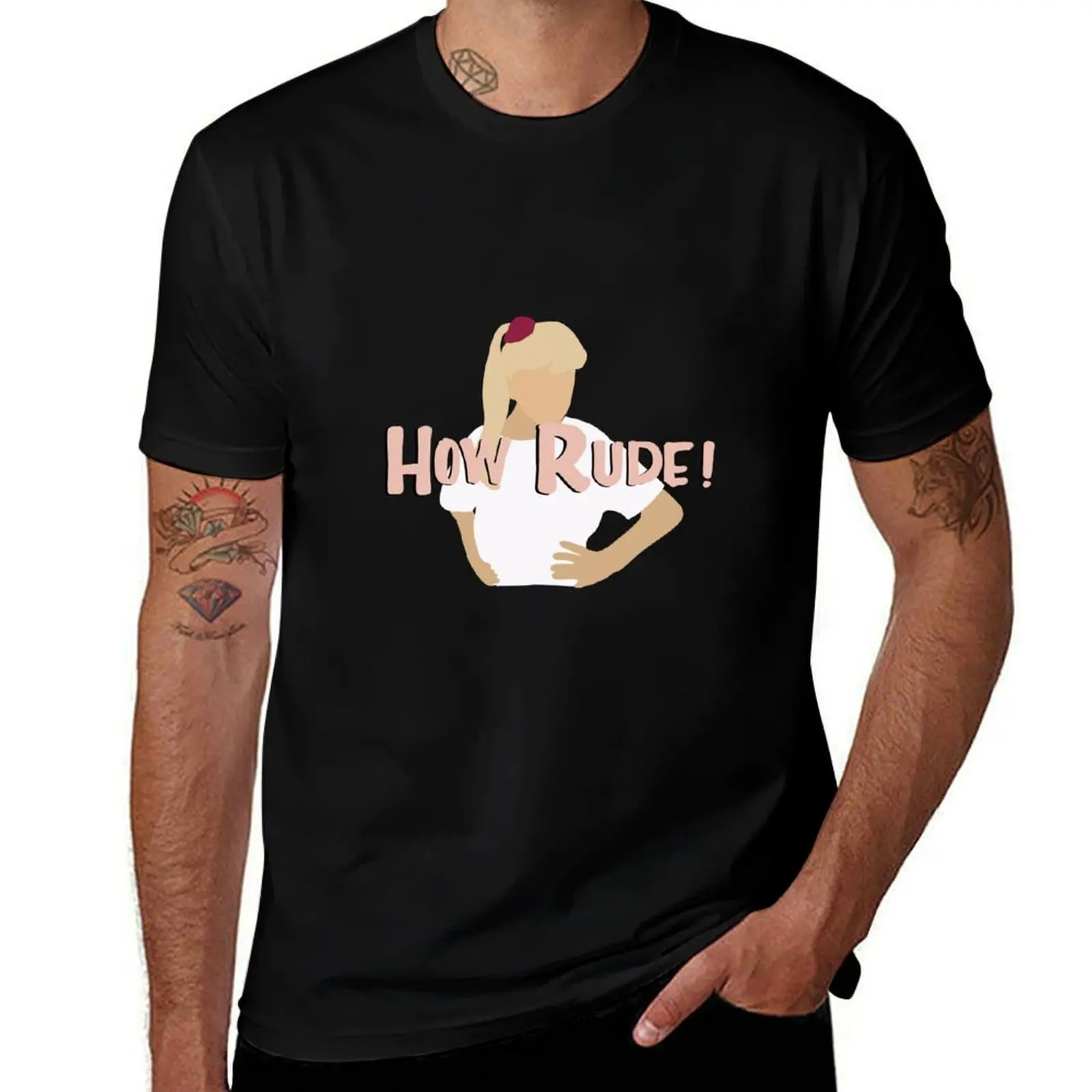 Stephanie Tanner How Rude T-Shirt Classic Graphic Short Sleeve Top