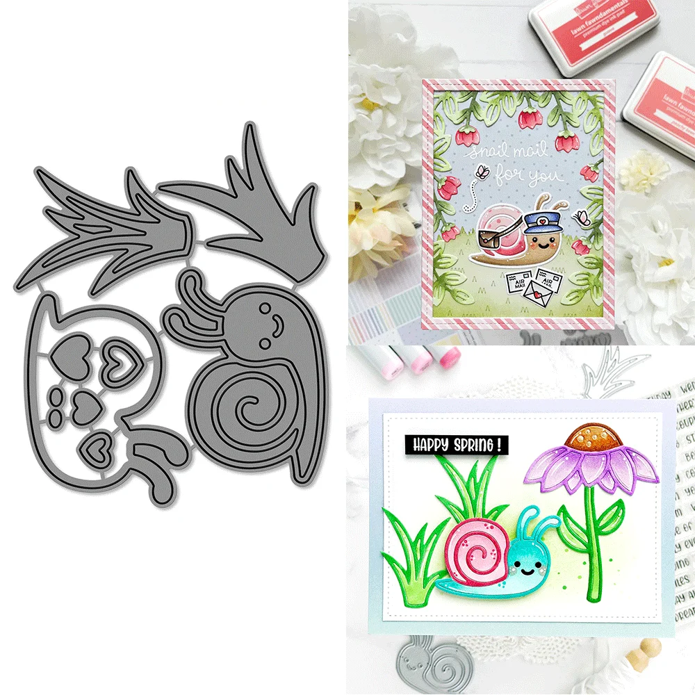 

Garden Snail Metal Cutting Dies Embossing Diecut 2025 New For DIY Card Making Scrapbooking Crafting Supplies