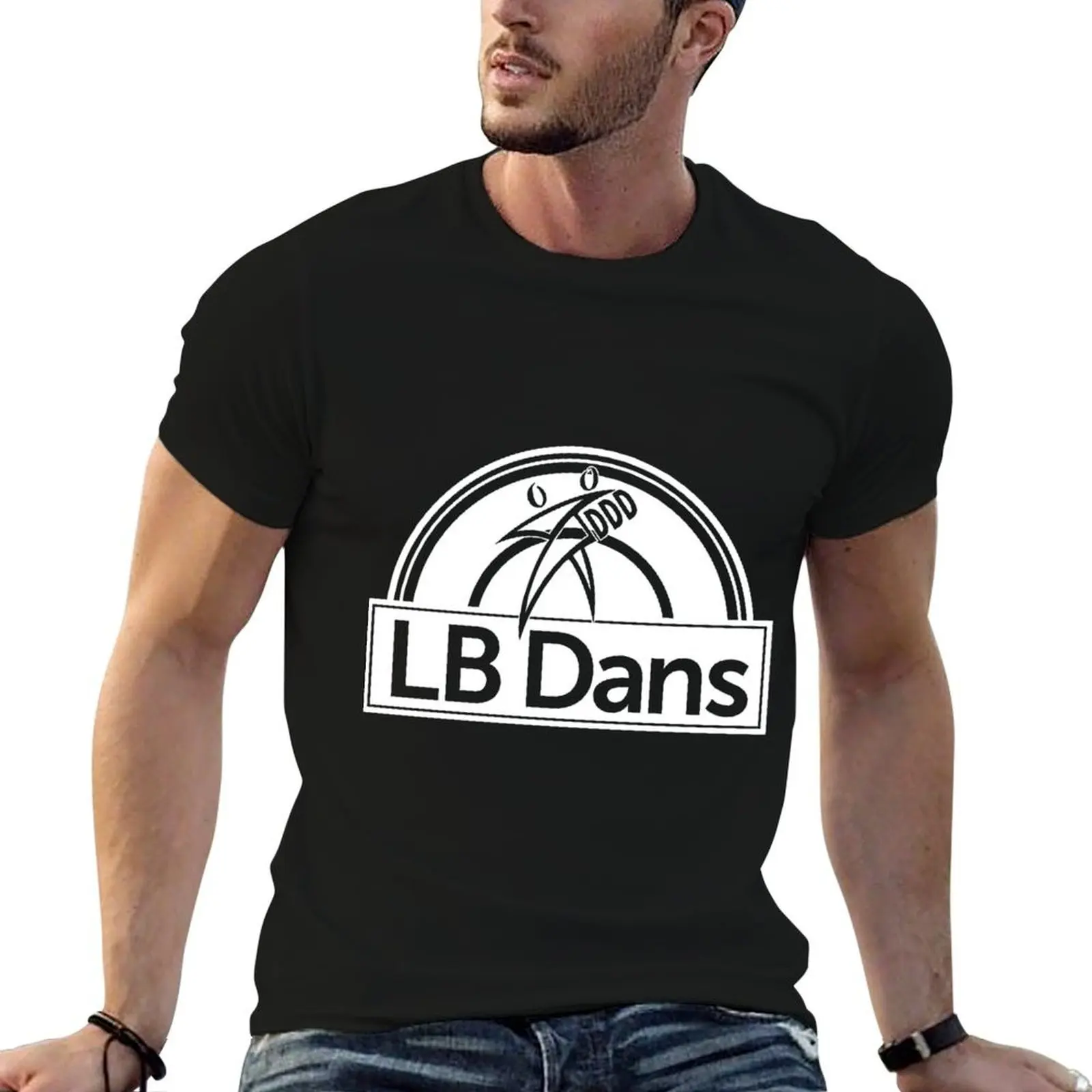 

LB Dans Hvid T-Shirt anime t shirts for man t shirt men 100% cotton luxury brand man t shirts for men T-shirt