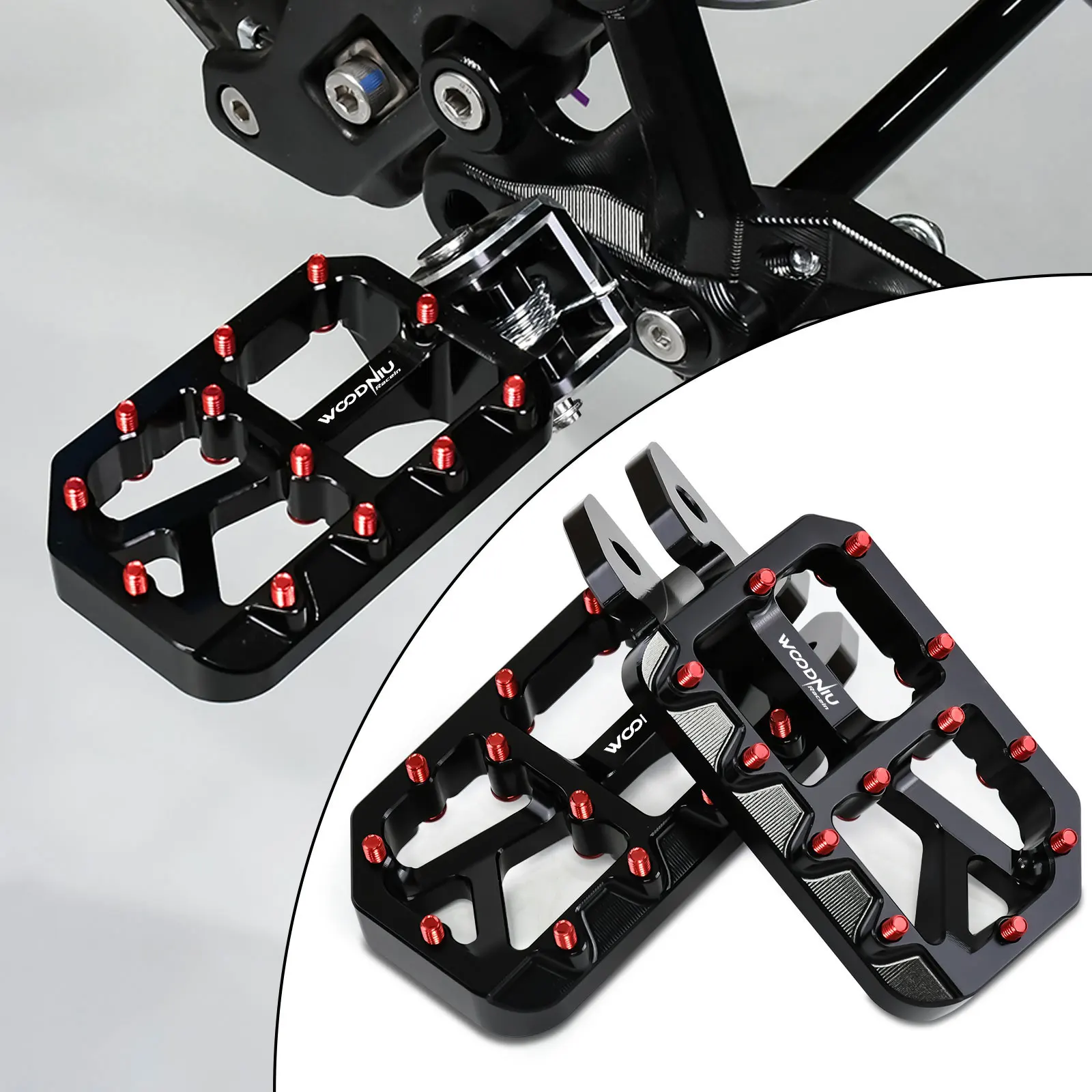 

For Surron Pedals Light Bee X New Customized Modified Pedals Black Foot Pegs for SurRon Accessories Electric Bikes Motorcycles